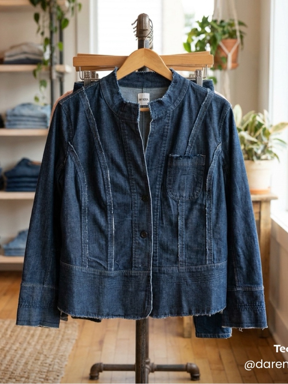 NIC+ZOE Dark Indigo Denim Jacket